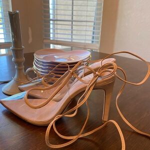 Raye Women's Cream Strappy Heels